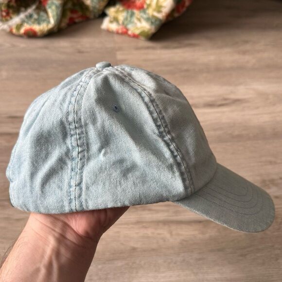 Polo Ralph Lauren Cotton Chino Very Light Denim Ball Cap Hat OSFM - Authentic - Picture 7 of 11